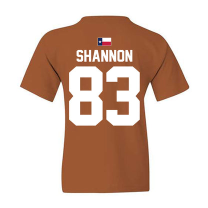 Texas - NCAA Football : Spencer Shannon - Hook 'Em Youth T-Shirt-1