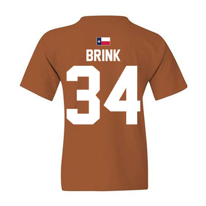 Texas - NCAA Women's Soccer : Addie Brink - Hook 'Em Youth T-Shirt-2