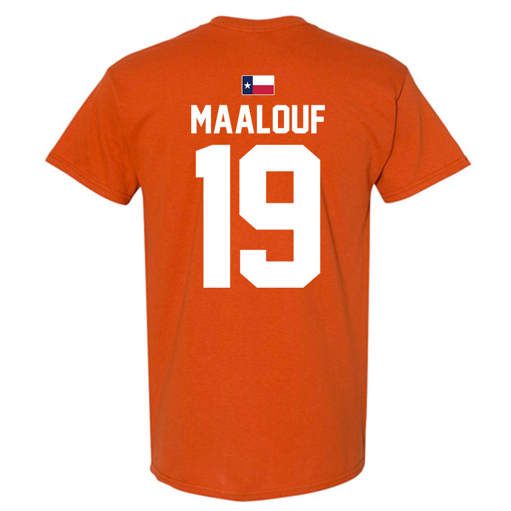 Texas - NCAA Women's Soccer : Rosa Maalouf - Hook 'Em T-Shirt-2