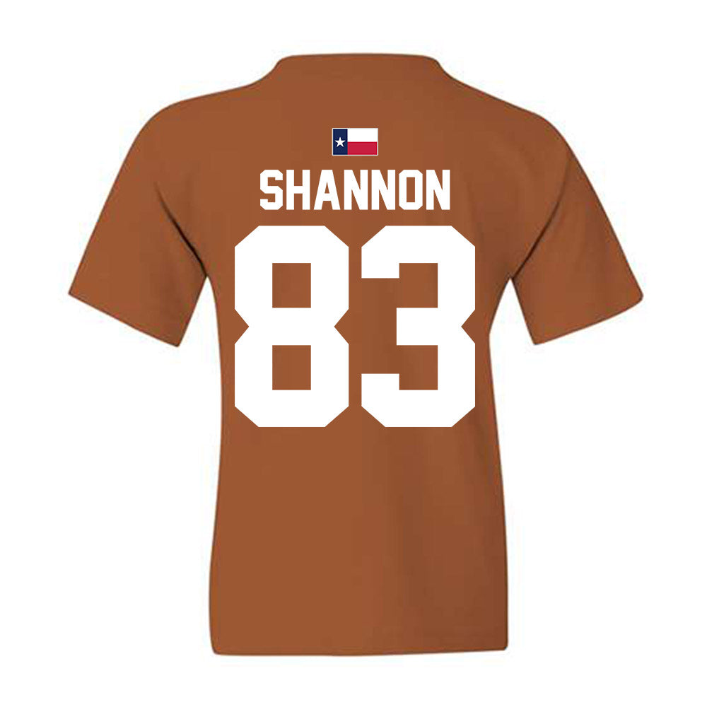 Texas - NCAA Football : Spencer Shannon - Hook 'Em Youth T-Shirt-1