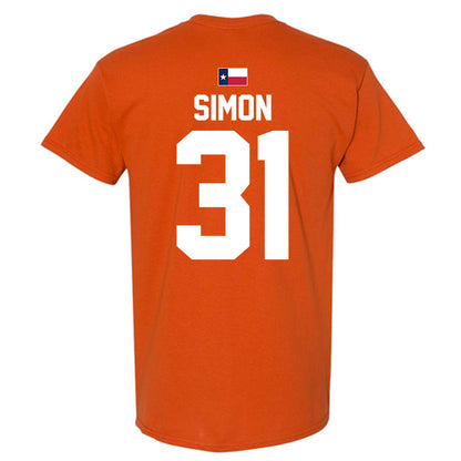 Texas - NCAA Football : James Simon - Hook 'Em T-Shirt-2