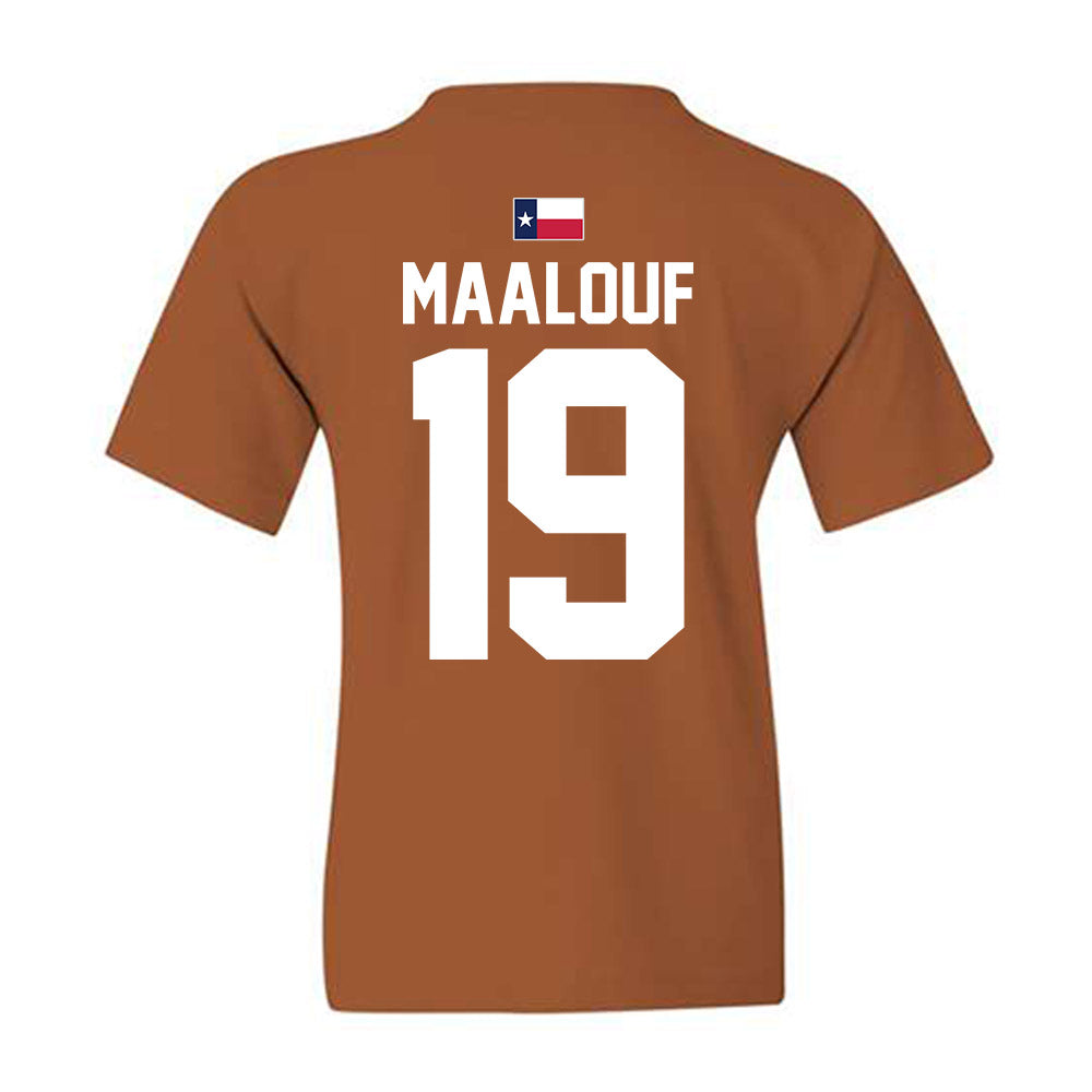 Texas - NCAA Women's Soccer : Rosa Maalouf - Hook 'Em Youth T-Shirt-2