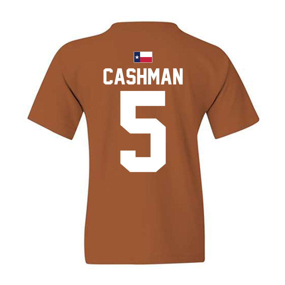 Texas - NCAA Women's Soccer : Ava Cashman - Hook 'Em Youth T-Shirt-2