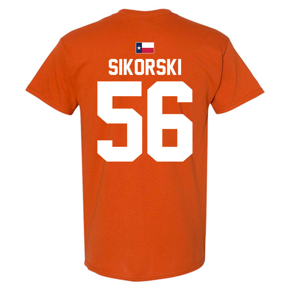 Texas - NCAA Football : Dylan Sikorski - Hook 'Em T-Shirt-2