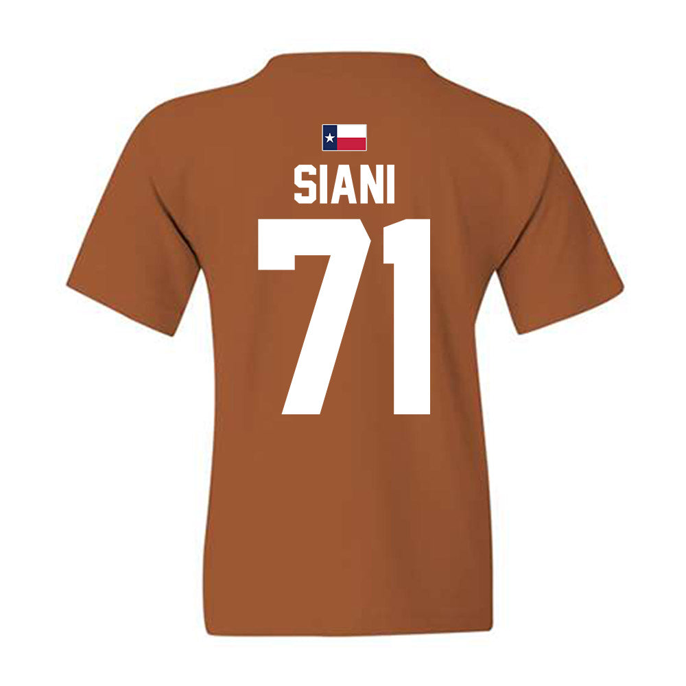 Texas - NCAA Football : Melvin Siani - Hook 'Em Youth T-Shirt-2