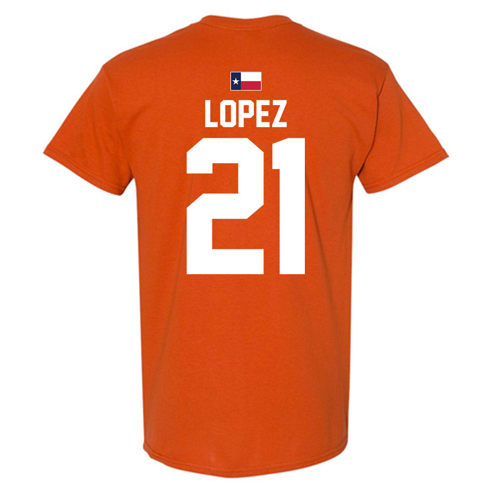 Texas - NCAA Women's Soccer : Antonette lopez - Hook 'Em T-Shirt-2
