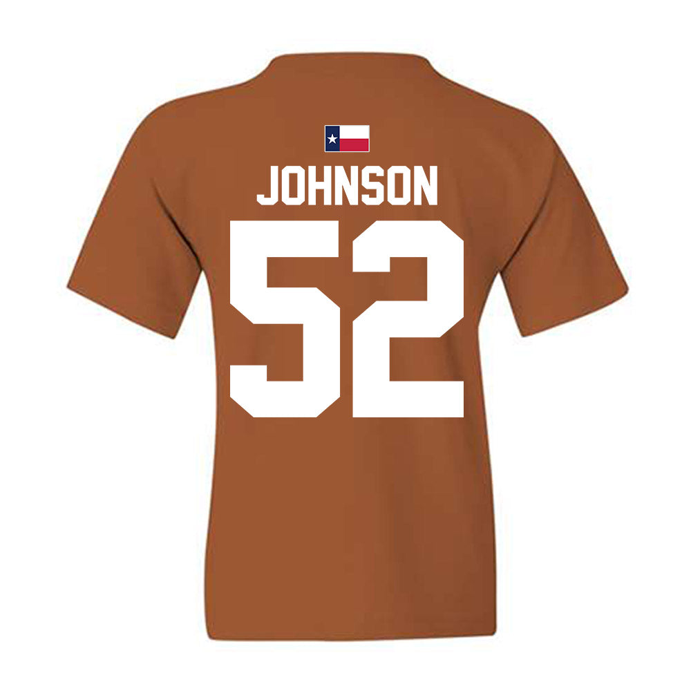 Texas - NCAA Football : James Johnson - Hook 'Em Youth T-Shirt-2