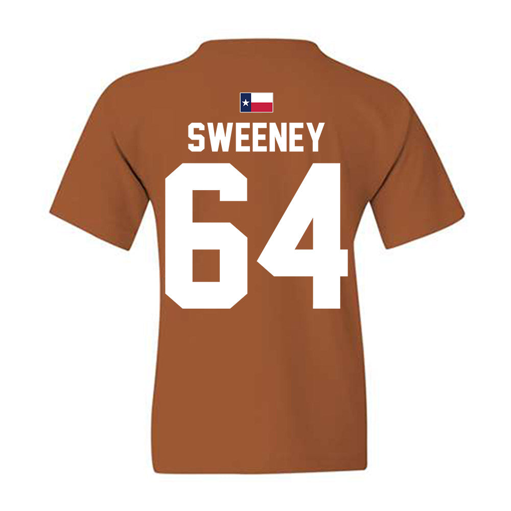 Texas - NCAA Football : Robert Sweeney - Hook 'Em Youth T-Shirt-1