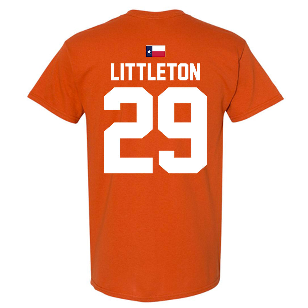 Texas - NCAA Football : Graceson Littleton - Hook 'Em T-Shirt-2