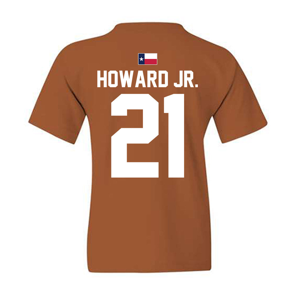 Texas - NCAA Football : Hayward Howard Jr. - Hook 'Em Youth T-Shirt-2