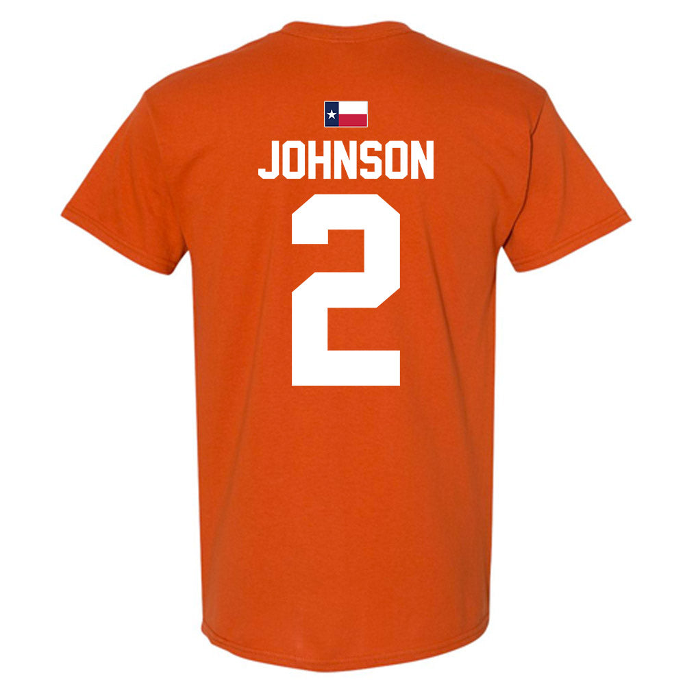 Texas - NCAA Men's Basketball : Isaiah Johnson - Hook 'Em T-Shirt-2