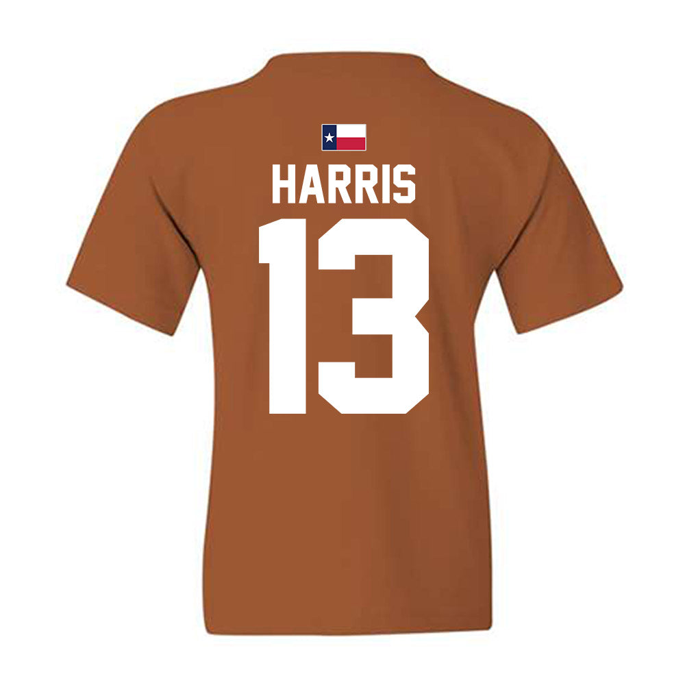 Texas - NCAA Women's Volleyball : Genevieve Harris - Hook 'Em Youth T-Shirt-2