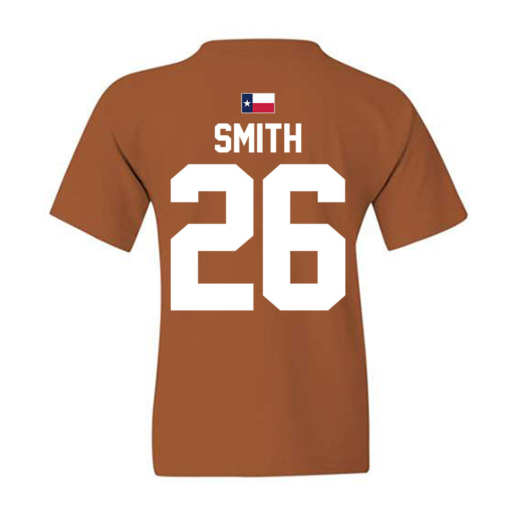 Texas - NCAA Football : TyAnthony Smith - Hook 'Em Youth T-Shirt-2