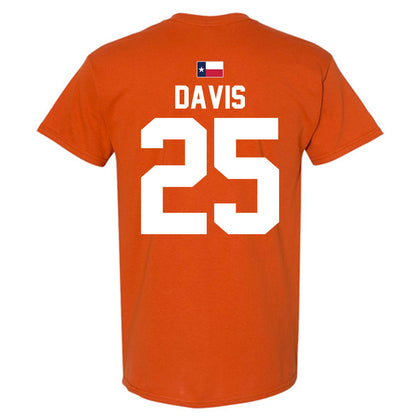 Texas - NCAA Football : Toray Davis - Hook 'Em T-Shirt-2
