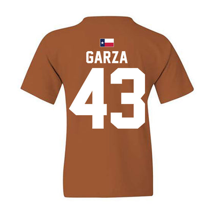 Texas - NCAA Football : Eric Garza - Hook 'Em Youth T-Shirt-1