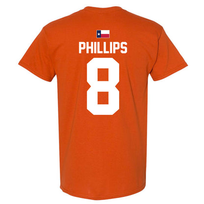 Texas - NCAA Football : Kade Phillips - Hook 'Em T-Shirt-2