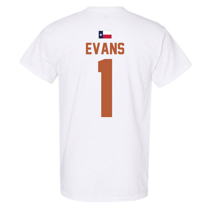 Texas - NCAA Men's Basketball : Amari Evans - Hook 'Em T-Shirt-3