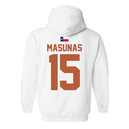 Texas - NCAA Football : Michael Masunas - Hook 'Em Hooded Sweatshirt-1