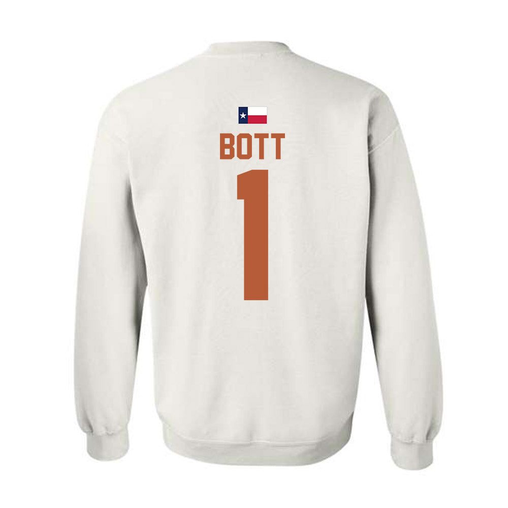 Texas - NCAA Men's Basketball : Cole Bott - Hook 'Em Crewneck Sweatshirt-1