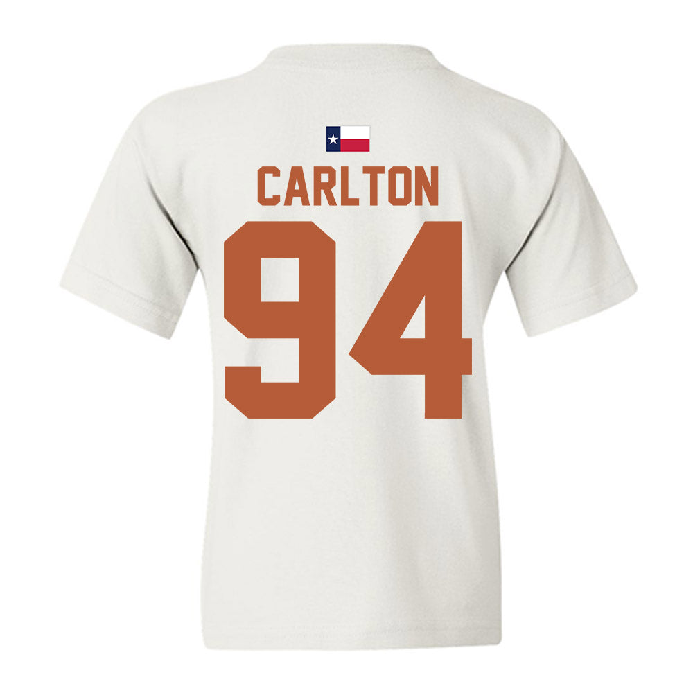 Texas - NCAA Football : JAMARION CARLTON - Hook 'Em Youth T-Shirt-3