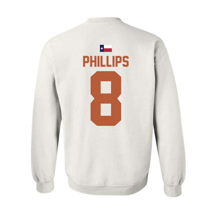 Texas - NCAA Football : Kade Phillips - Hook 'Em Crewneck Sweatshirt-1