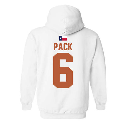 Texas - NCAA Baseball : Anthony Pack - Hook 'Em Hooded Sweatshirt-1