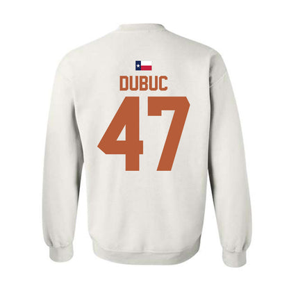 Texas - NCAA Football : Trey Dubuc - Hook 'Em Crewneck Sweatshirt-1