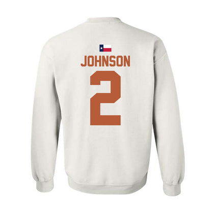 Texas - NCAA Men's Basketball : Isaiah Johnson - Hook 'Em Crewneck Sweatshirt-1