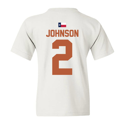 Texas - NCAA Men's Basketball : Isaiah Johnson - Hook 'Em Youth T-Shirt-3