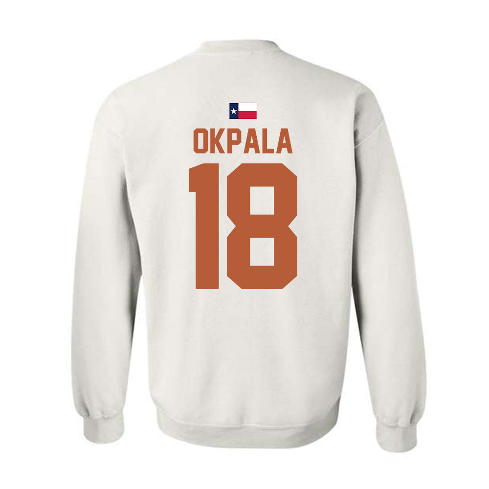 Texas - NCAA Football : Kosi Okpala - Hook 'Em Crewneck Sweatshirt-1