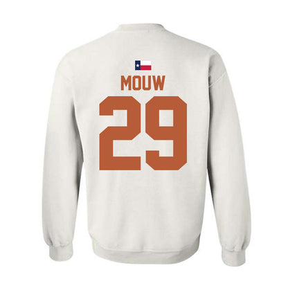 Texas - NCAA Women's Soccer : Paige Mouw - Hook 'Em Crewneck Sweatshirt-1