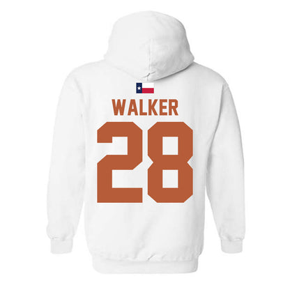 Texas - NCAA Football : Jett Walker - Hook 'Em Hooded Sweatshirt-1