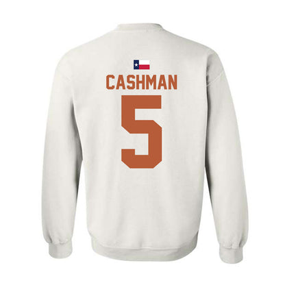 Texas - NCAA Women's Soccer : Ava Cashman - Hook 'Em Crewneck Sweatshirt-1