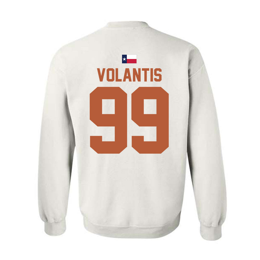 Texas - NCAA Baseball : Dylan Volantis - Hook 'Em Crewneck Sweatshirt-1