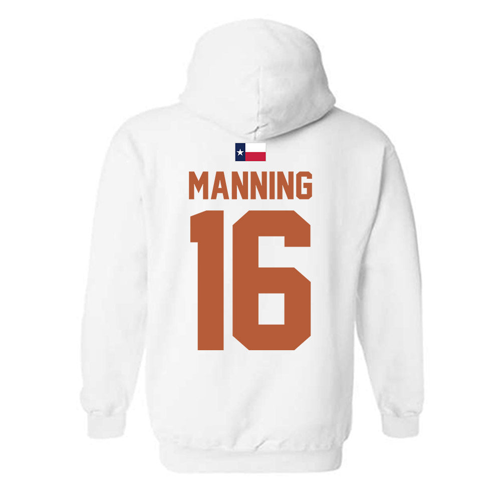 Texas - NCAA Football : Arch Manning - Hook 'Em Hooded Sweatshirt-1