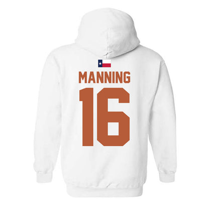 Texas - NCAA Football : Arch Manning - Hook 'Em Hooded Sweatshirt-1