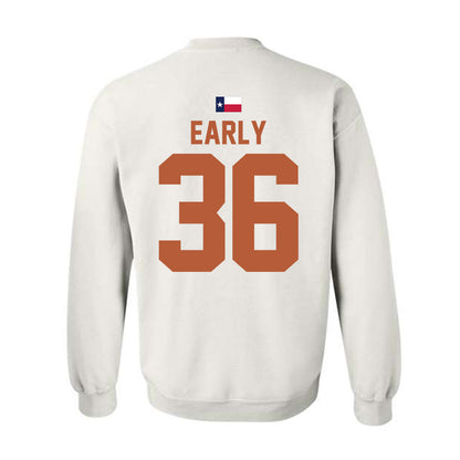 Texas - NCAA Baseball : Callum Early - Hook 'Em Crewneck Sweatshirt-1