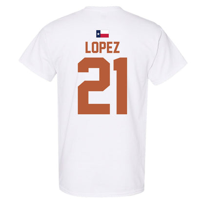 Texas - NCAA Women's Soccer : Antonette lopez - Hook 'Em T-Shirt-3