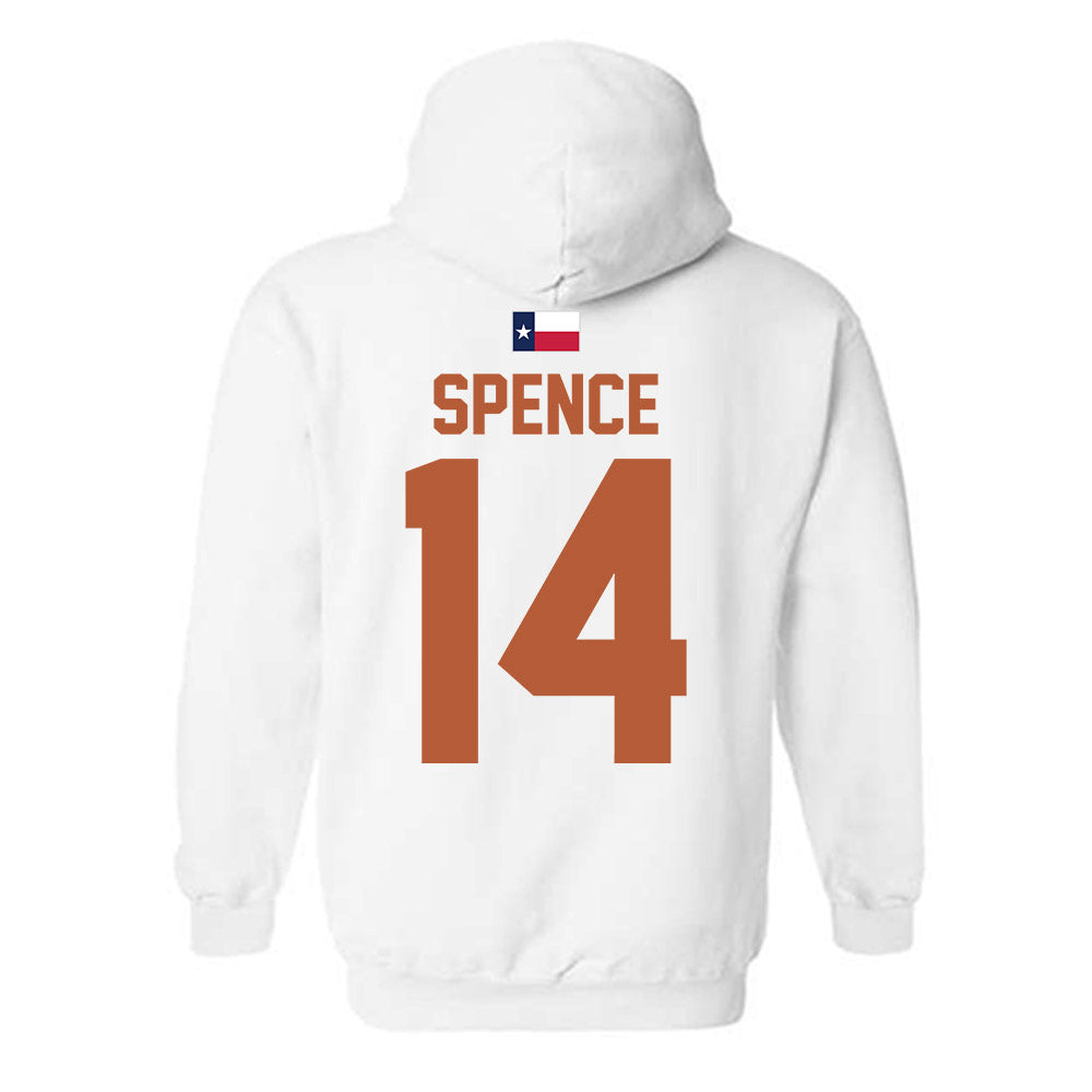 Texas - NCAA Football : Brad Spence - Hook 'Em Hooded Sweatshirt-1