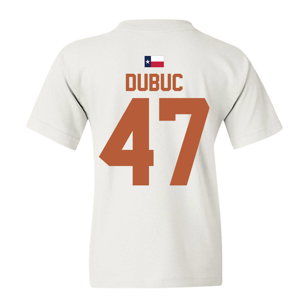 Texas - NCAA Football : Trey Dubuc - Hook 'Em Youth T-Shirt-3