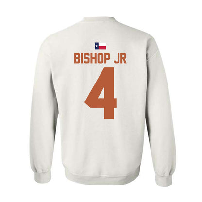 Texas - NCAA Football : Jermaine Bishop Jr - Hook 'Em Crewneck Sweatshirt-1