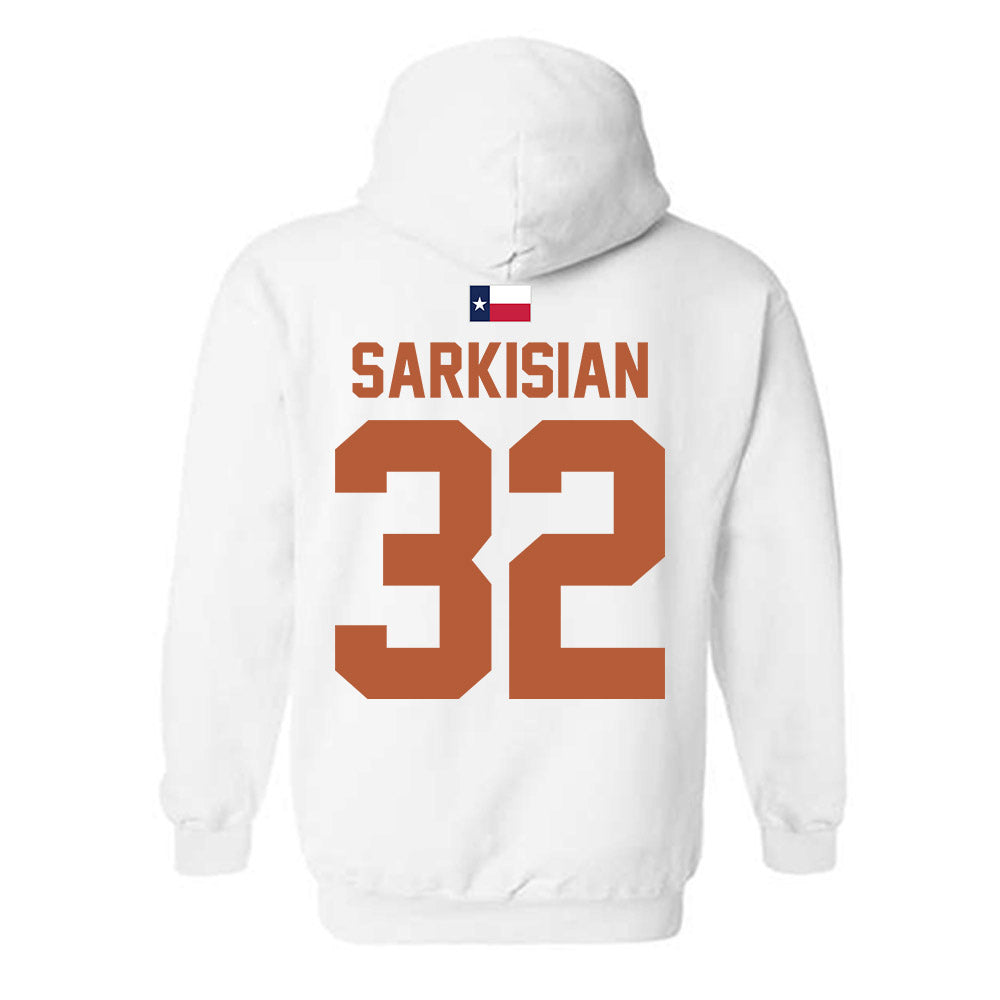 Texas - NCAA Football : Brady Sarkisian - Hook 'Em Hooded Sweatshirt-1