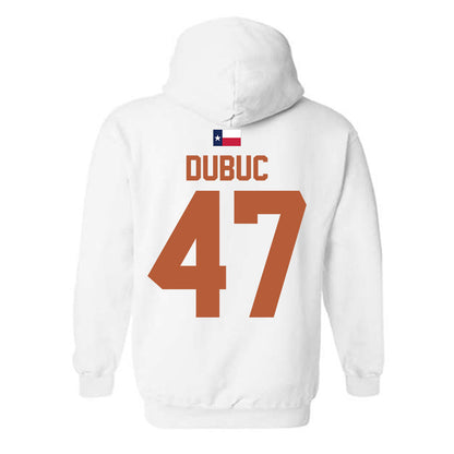Texas - NCAA Football : Trey Dubuc - Hook 'Em Hooded Sweatshirt-1