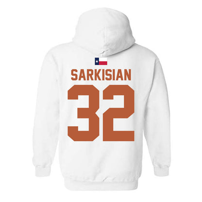 Texas - NCAA Football : Brady Sarkisian - Hook 'Em Hooded Sweatshirt-1