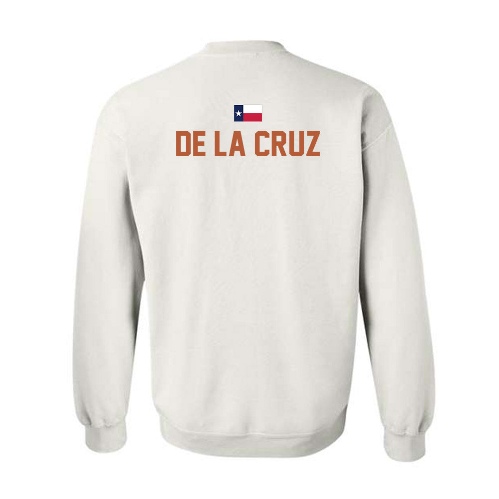 Texas - NCAA Men's Cross Country : Joaquin De La Cruz - Hook 'Em Crewneck Sweatshirt-1