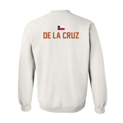 Texas - NCAA Men's Cross Country : Joaquin De La Cruz - Hook 'Em Crewneck Sweatshirt-1
