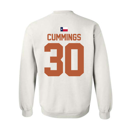 Texas - NCAA Football : Rocky Cummings - Hook 'Em Crewneck Sweatshirt-1