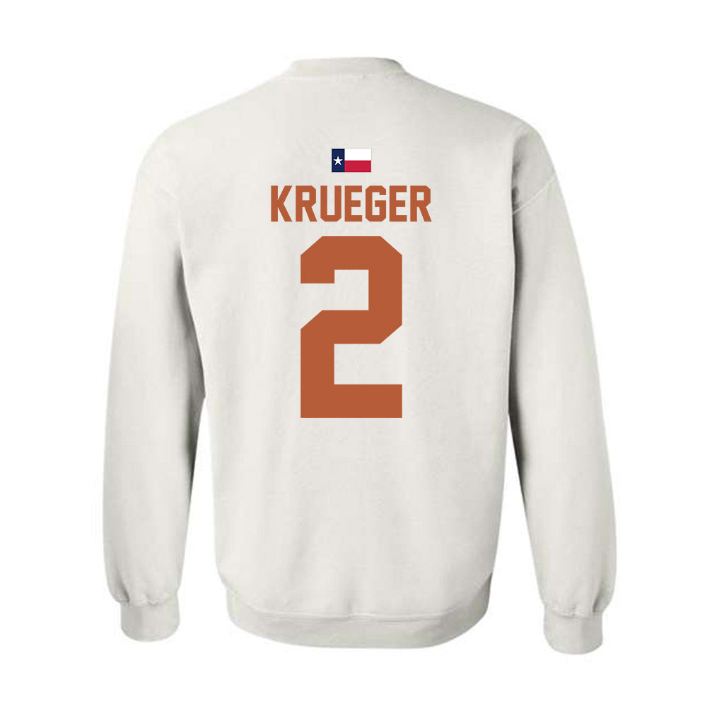 Texas - NCAA Women's Volleyball : Callie krueger - Hook 'Em Crewneck Sweatshirt-1
