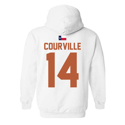 Texas - NCAA Baseball : Presley Courville - Hook 'Em Hooded Sweatshirt-1
