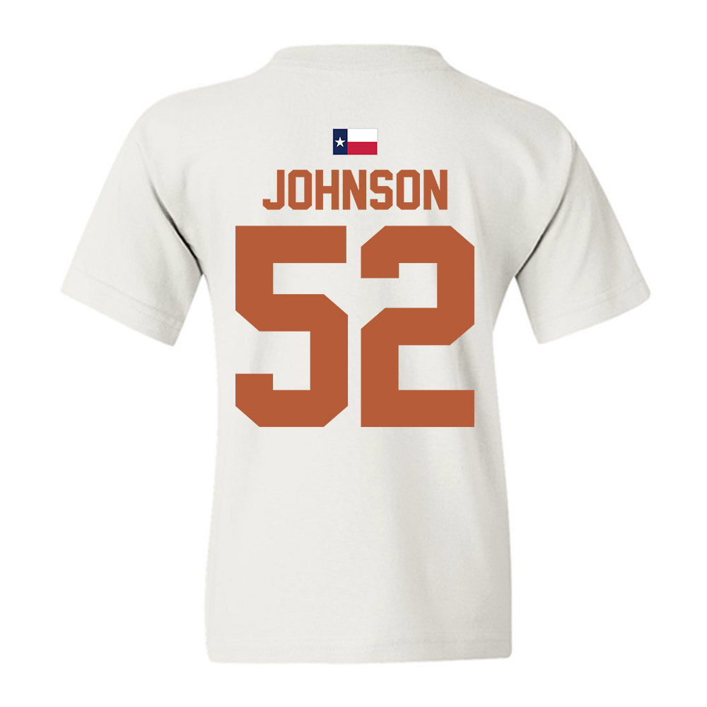 Texas - NCAA Football : James Johnson - Hook 'Em Youth T-Shirt-3